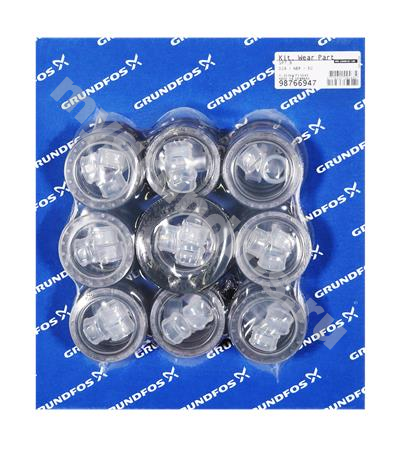 Kit, Wear Parts SP7/9, D16, NBR, 50 stg