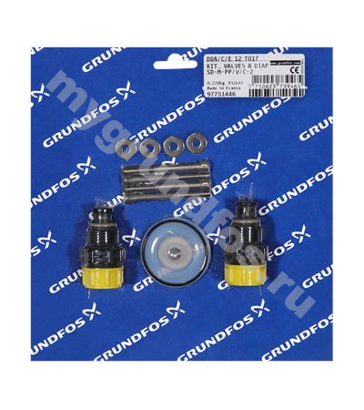 Kit, valve/diaph. SD-M-PP/V/C-2