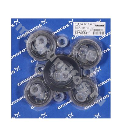 Kit, Wear Parts SP7/9, D12,7, NBR,25 stg
