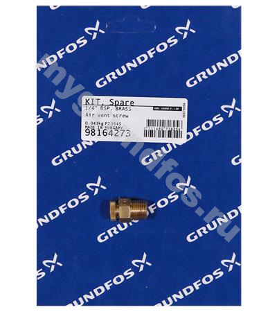 Spare, air vent screw 1/4" BSP. brass