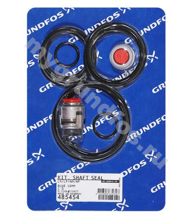 KIT, SHAFT SEAL, LM/LP+NM/NP 16MM BUUE