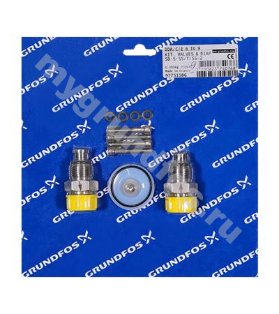 Kit, valve/diaph. SD-S-SS/T/SS-2