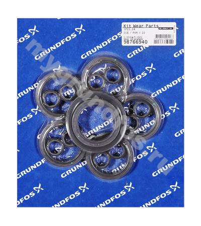 Kit, Wear Parts SP11/14, FKM, 10 stg