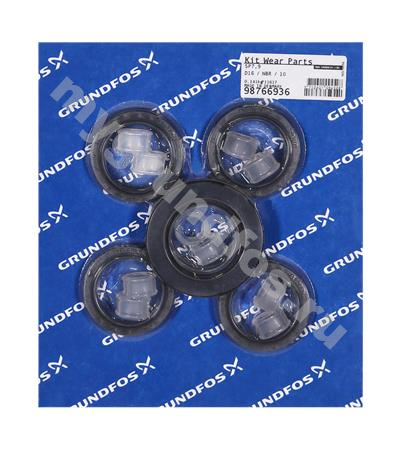 Kit, Wear Parts SP7/9, D16, NBR, 10 stg