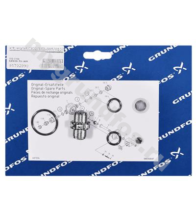 Kit, maint.ClO2/162-005/010/FKM/sol.valv
