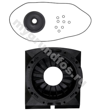 Kit, back plate w.saf.diaphr.+O-ring,