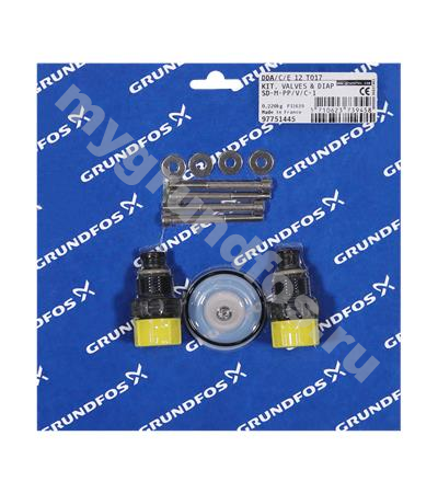 Kit, valve/diaph. SD-M-PP/V/C-1