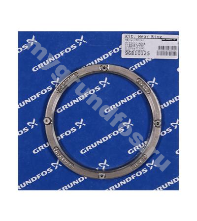 Kit, Wear Ring D122x10 1.4408/PTFE M5x8