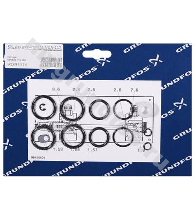 Kit, gaskets/Cl2/VGA-117 up to 10kg