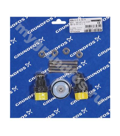 Kit, valve/diaph. SD-S-PP/V/C-2