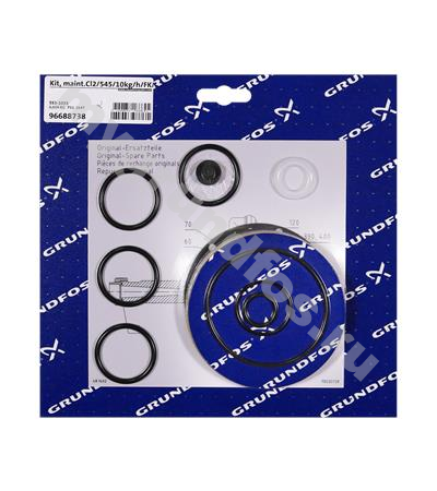 Kit, maint.Cl2/545/10kg/h/FKM/PTFE