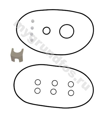 Kit, Gaskets CR(N)45/64 1-10 FKM
