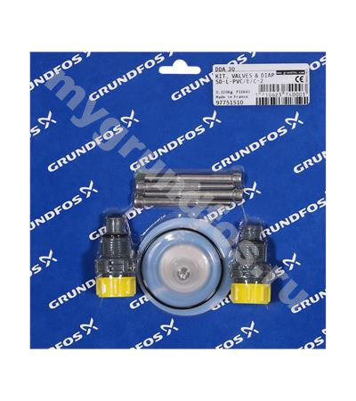Kit, valve/diaph. SD-L-PVC/E/C-2