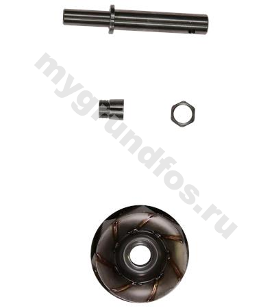 Spare, Shaft D16 w/impel. D62/D76.4 cpl.