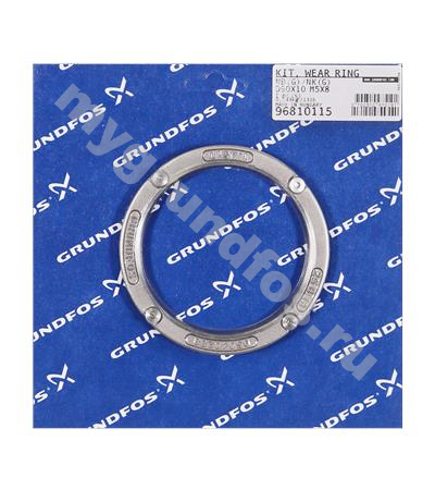 Kit, Wear Ring D90x10 1.4517/PTFE M5x8