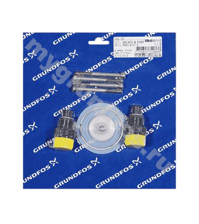Kit, valve/diaph. SD-L-PVC/V/C-1