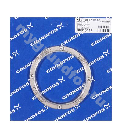 Kit, Wear Ring D100x10 1.4408/PTFE M5x8