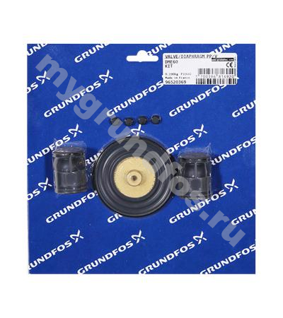 Kit, valve/diaphragm DME60 PP/V/C spring