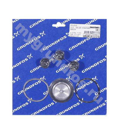 Kit, valve/diaphragm DME19 PP/E/C