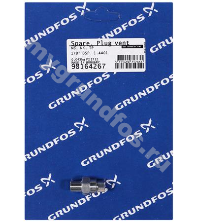 Spare, plug vent 1/8" BSP. 1.4401