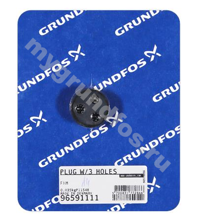 Kit, Plug w/3 holes FKM