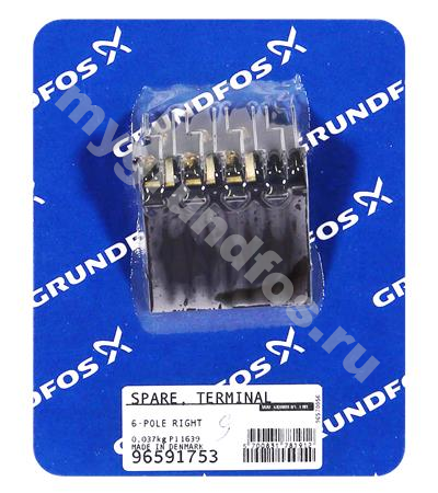 TERMINAL block CPL. 6-POLE RIGHT /spare