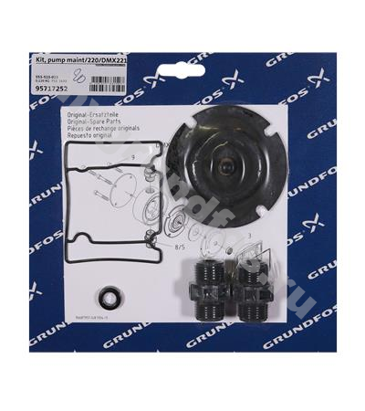 Kit, pump maint/220/DMX221-50/PVC/V/G