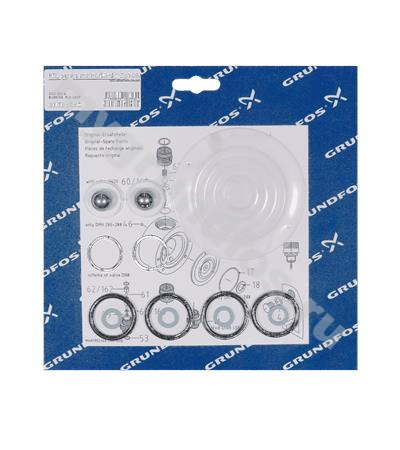 Kit, pump maint/DMH253100/PVC/E/SS