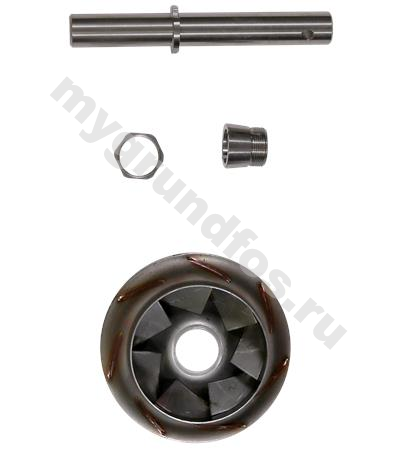 Spare, Shaft D16 w/impel. D62/D90.5 cpl.