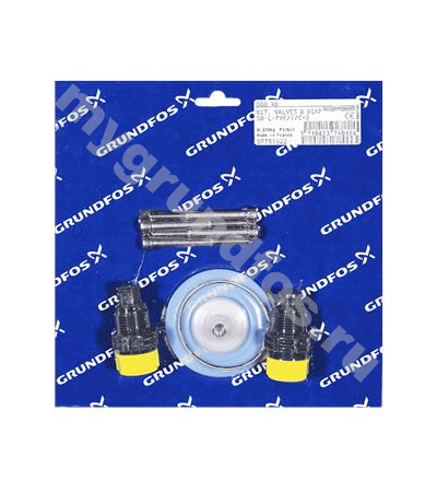 Kit, valve/diaph. SD-L-PVC/T/C-2