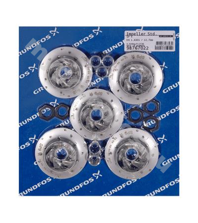 Bulk, Impeller SP9, 12,7 Std 5 pcs.