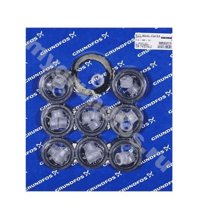 Kit, Wear Parts SP7/9, D16, NBR,25 stg