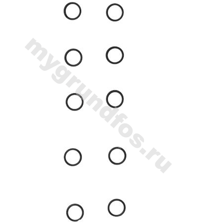 Bulk, o-ring FKM 8x6x1mm, 10pcs