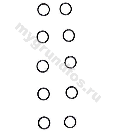 Bulk, o-ring FKM 10x7x1.5, 10 pcs